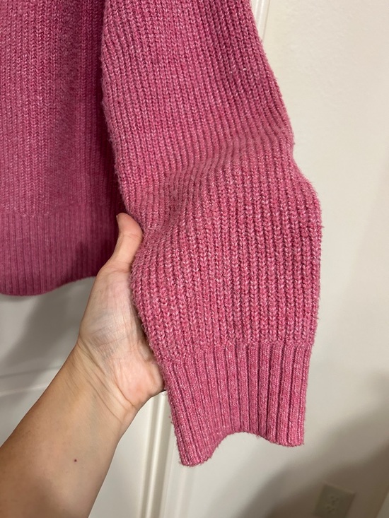 Old Navy Women's Rose Pink Ribbed Button Cardigan Soft Sustainable Recycled - Picture 8 of 10